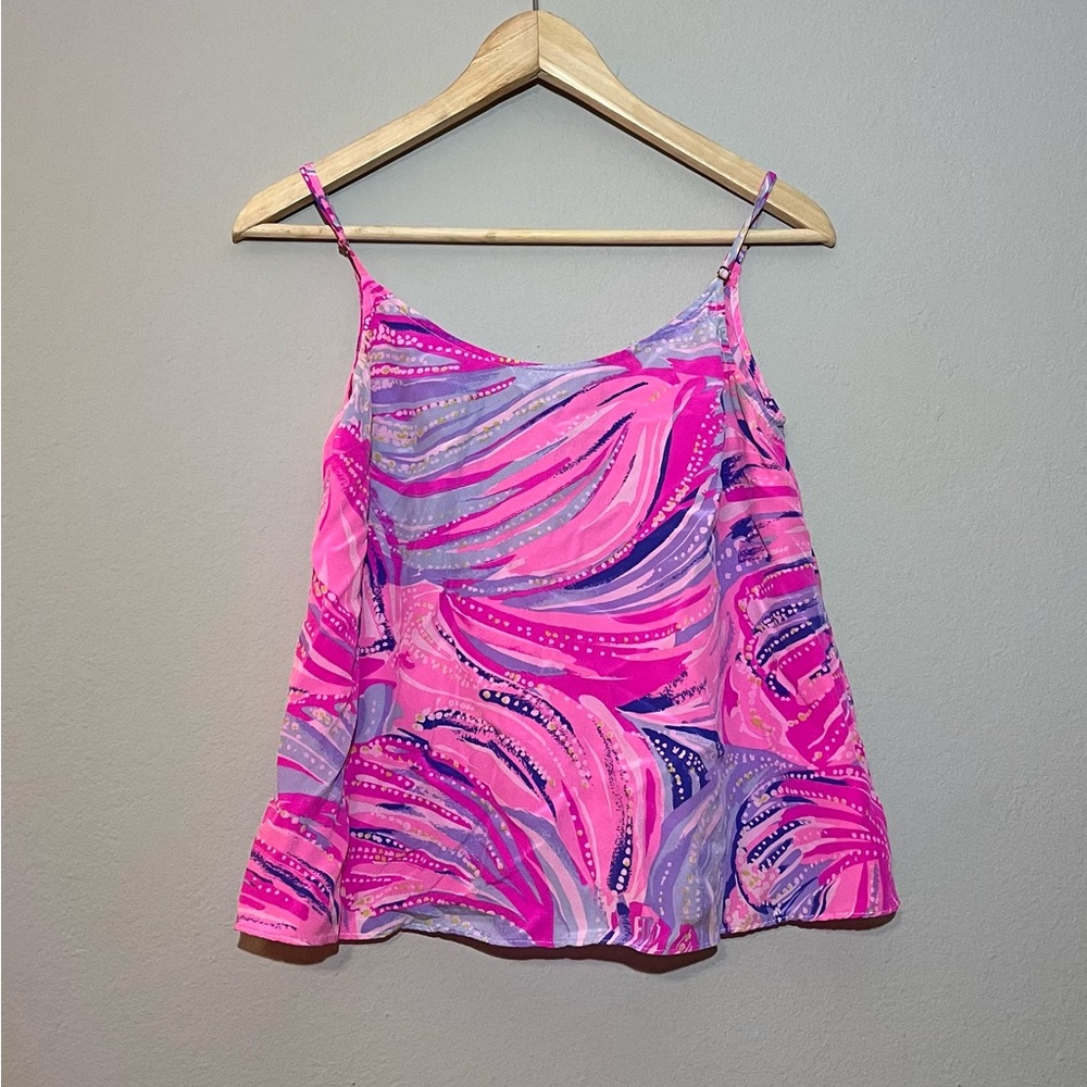 Lilly Pulitzer Oh My Guava Silk Graycee Top